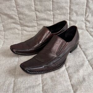 Rock & Republic Leather Western Loafer Snip Toe Dress Shoes Mens Size 10 M